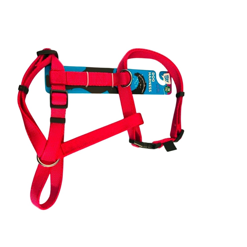 Play On Dog Harness‎ Medium Pink New Adjustable Nylon Step-In Pet Vest 20-50 lbs